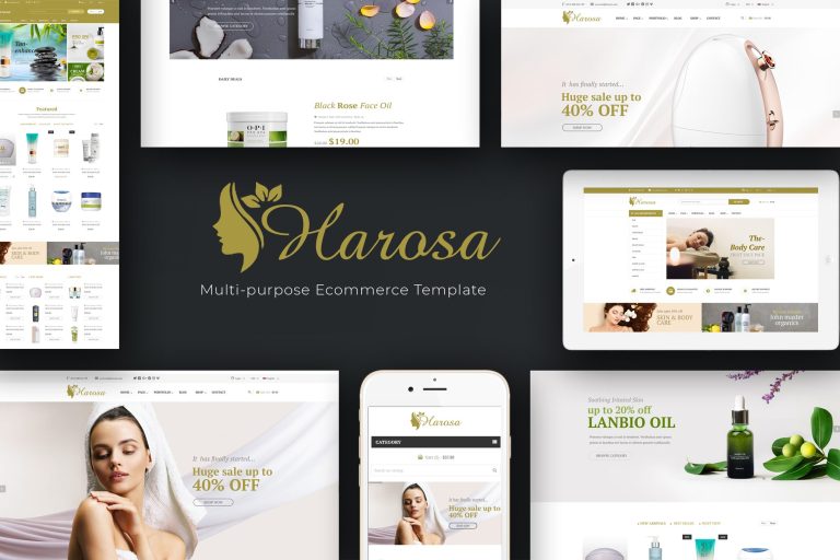 Harosa – Cosmetics and Beauty Prestashop Theme