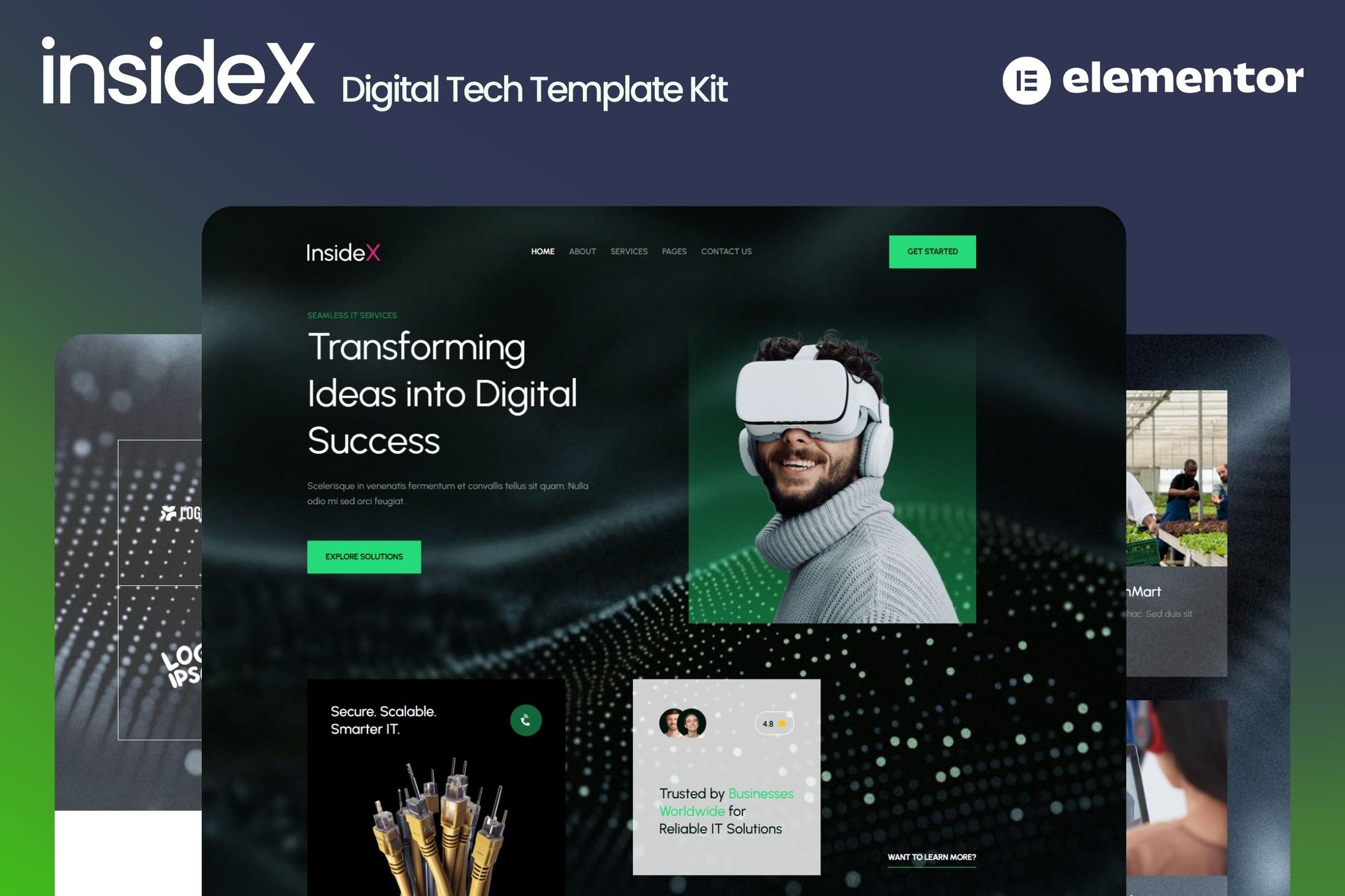 InsideX- IT Solution and Service Elementor Template Kits