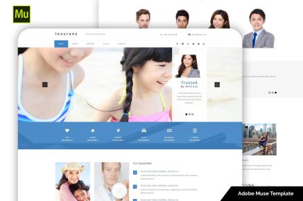 Insurance Services Adobe Muse Template
