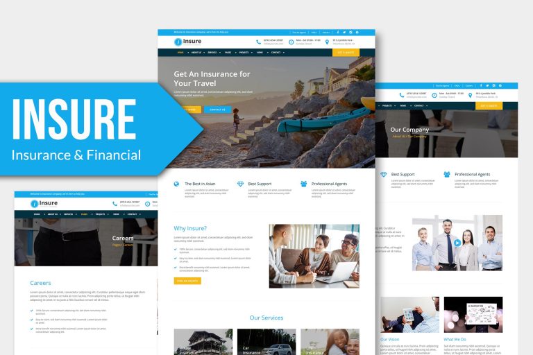 Insure – Insurance Business Elementor Template Kit