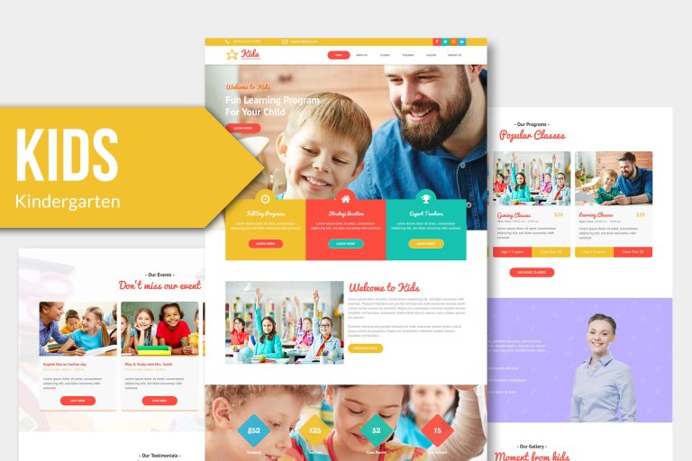 KIDS – Kindergarten and Child HTML Template RS