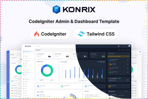 Konrix – CodeIgniter Admin Dashboard Template