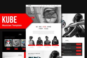 KUBE – Musician, DJ, Band, Music HTML Template RS