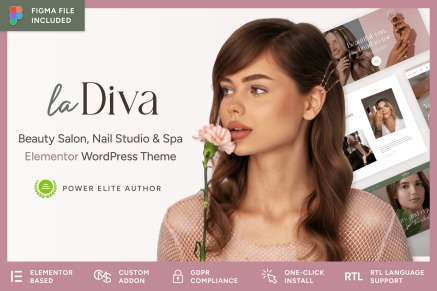 La Diva- Beauty Salon and Spa WordPress Theme