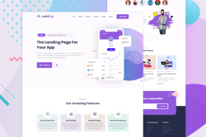 LadidApp – App HTML Landing Page Template