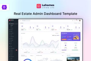 Lahomes – Real Estate Management Admin UI Kit
