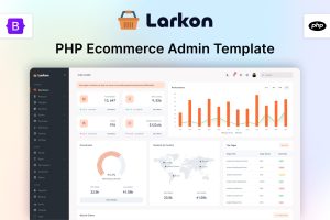 Larkon – PHP Ecommerce Management Admin Dashboard