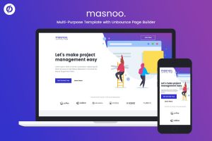 Masnoo – Multi-Purpose Unbounce Landing Page