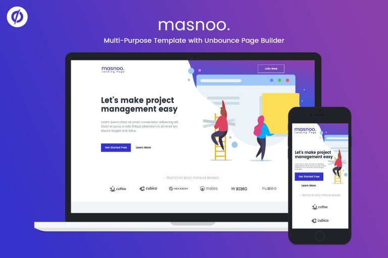 Masnoo – Multi-Purpose Unbounce Landing Page