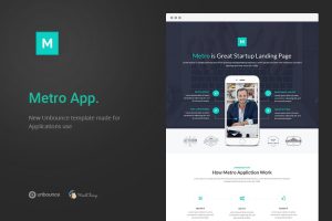 Metro App – Unbounce Landing Page