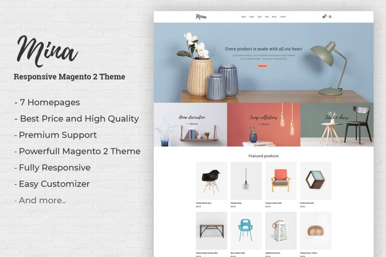 Mina – Responsive Furniture Shop Magento 2 Theme