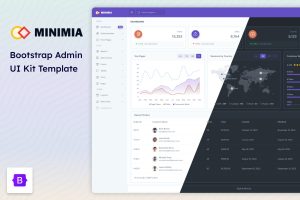 Minimia – Admin Dashboard and UI Kit Template