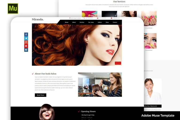 Miranda – Beauty and Nail Salon Muse Template