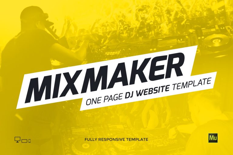 MixMaker – DJ / Producer Website Template