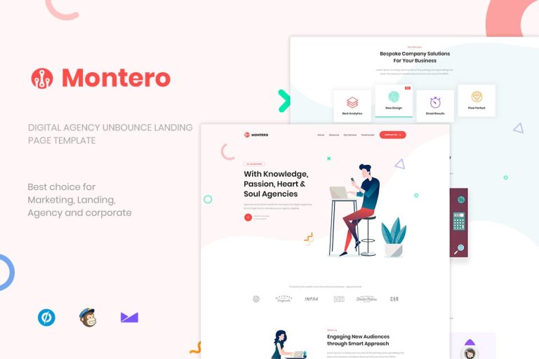 Montero – Digital Agency Unbounce Landing Page