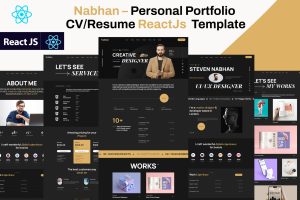 Nabhan-Personal Portfolio / CV ReactJs Template