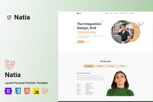 Natia – Personal Portfolio Laravel Template