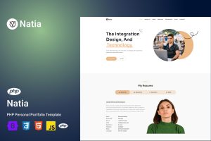 Natia – Personal Portfolio PHP Template