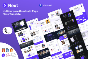 Next – Multi-Purpose Flask Template