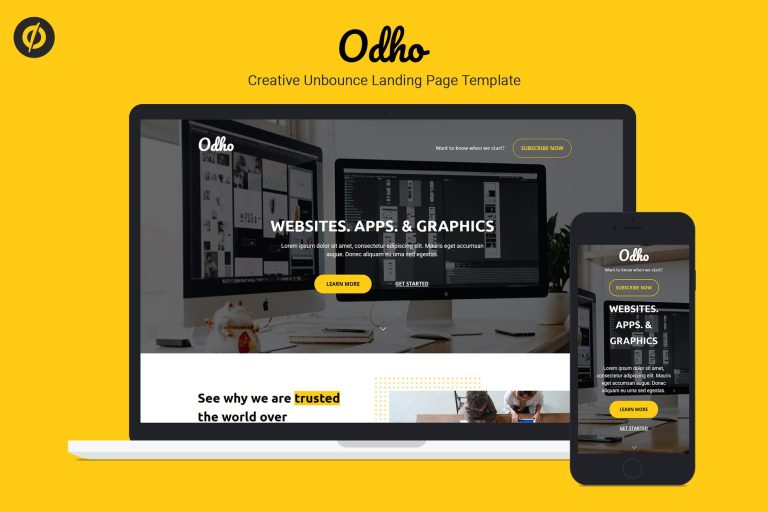 Clue – Responsive Unbounce Landing Page Template