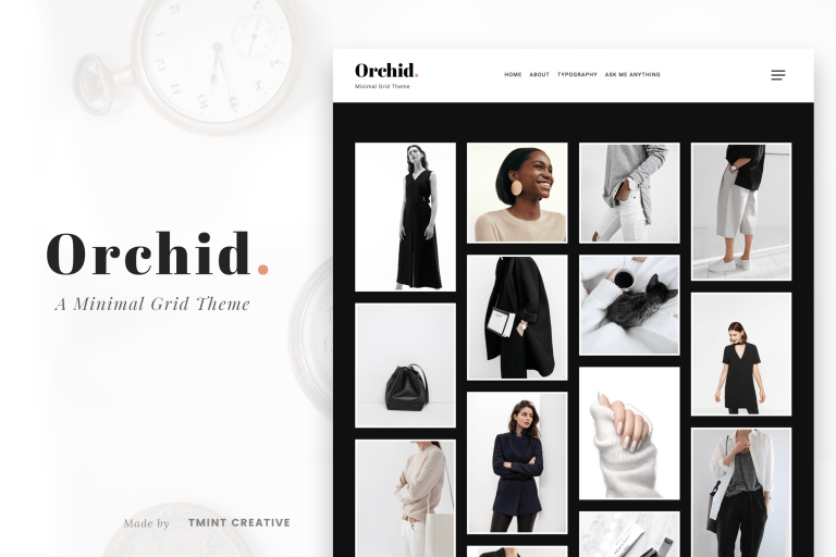 Orchid – Minimal Grid Tumblr Theme