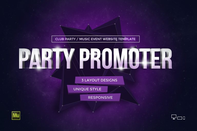 Party Promoter – Club Music Event Muse Template