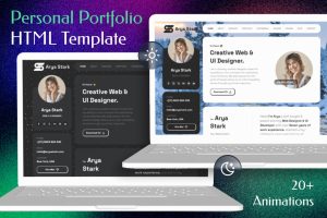 Personal Portfolio CV Resume HTML Template – Arya
