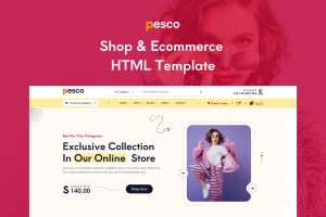 Pesco – eCommerce HTML + RTL Template