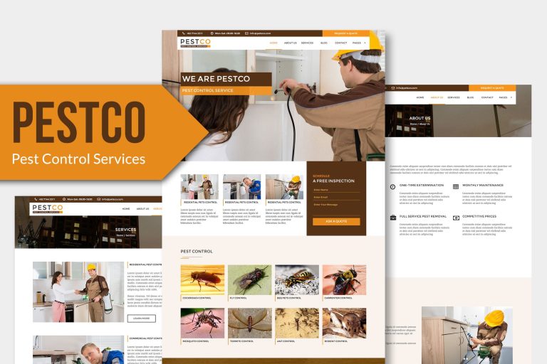 Pestco – Pest Control Elementor Template Kit