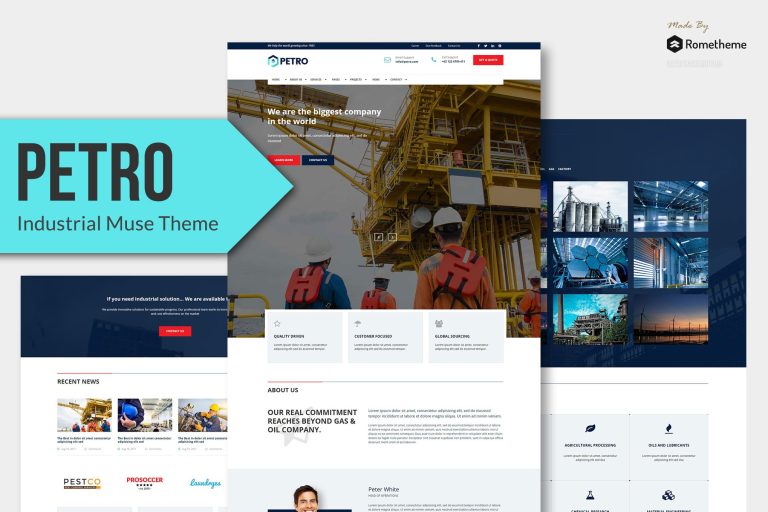 Petro – Industrial Elementor Template Kit