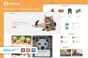 PetShop – Responsive Food Pet Store OpenCart Theme