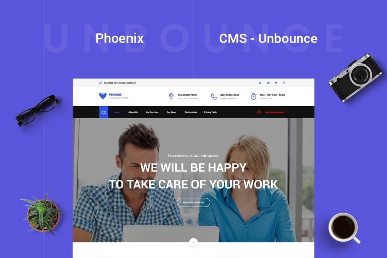 Phoenix – CMS Multi-Purpose Unbounce Template