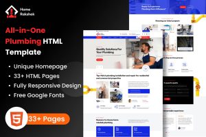 Plumbing Services HTML Template – Home Rakshak