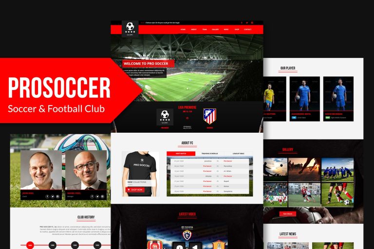 Pro Soccer – Football Club HTML Template
