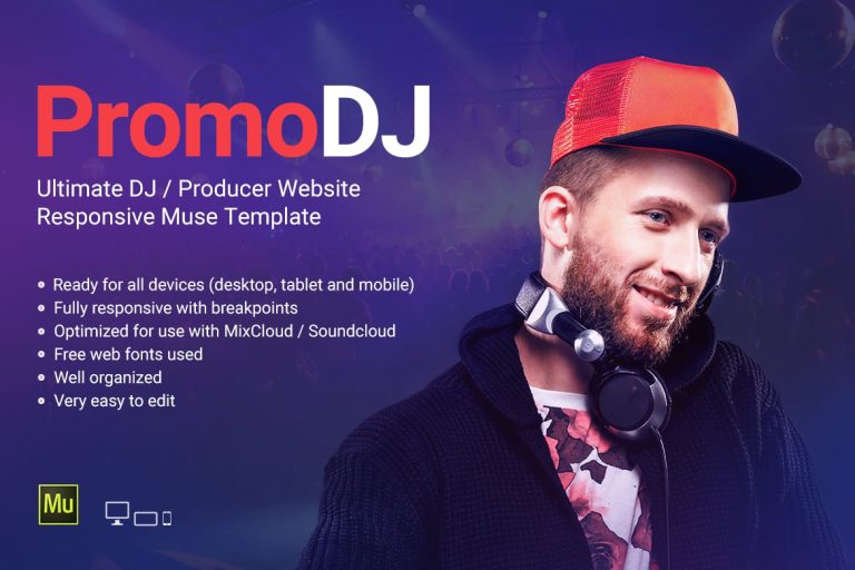 PromoDJ – DJ / Producer Personal Site template