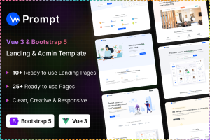 Prompt – Modern & Multipurpose Vue Template