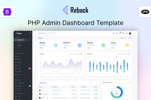 Reback – Bootstrap & PHP Admin Dashboard Template
