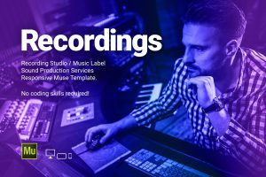 Recs – Recording Studio / Music Label Template