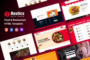 Restics – Food & Restaurant HTML Template