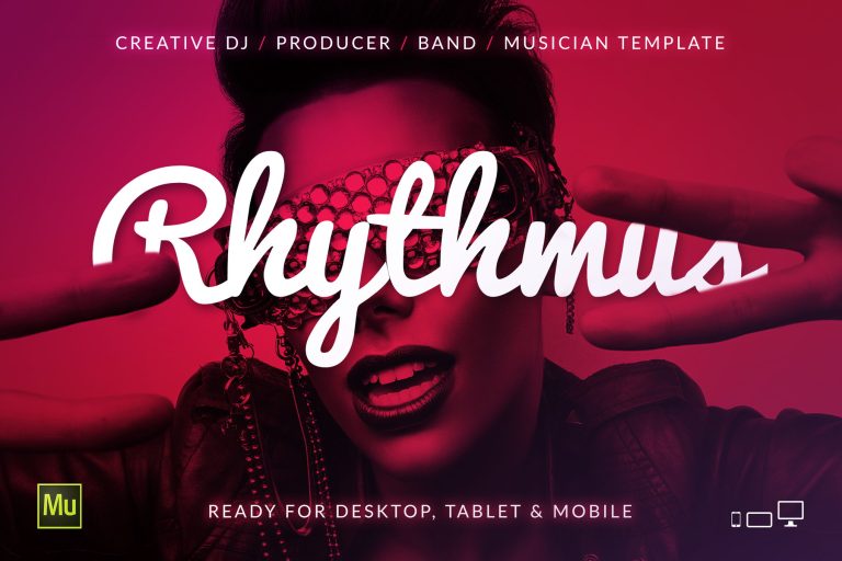 Rhythmus – DJ / Producer Music Site Template