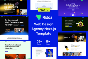 Ridda – Web Design Agency React Nextjs Template