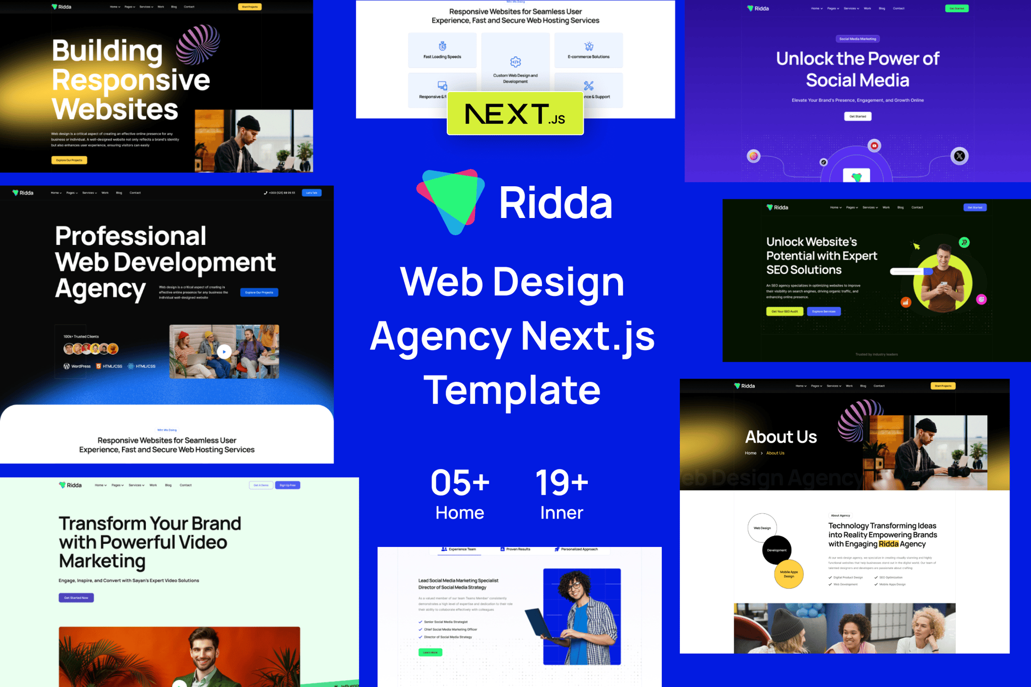 Ridda - Web Design Agency React Nextjs Template