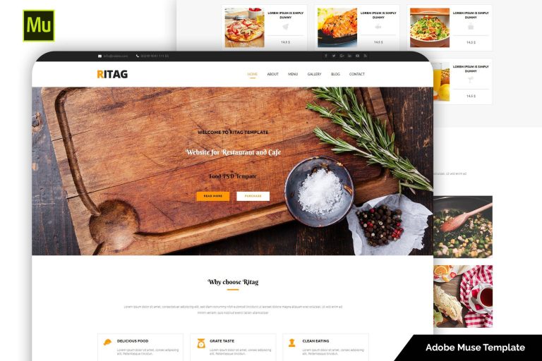 Ritag – Responsive Food & Restaurant Template
