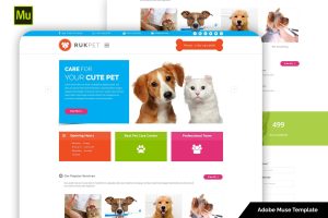 Rukpet – Pet Care Services Template