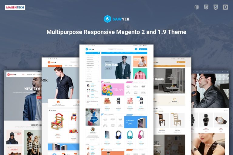 Sawyer – Responsive Magento 2 and 1.9 Theme