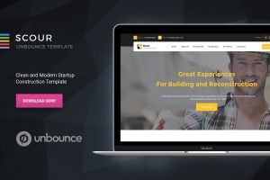 Scour – Construction Unbounce Landing Page