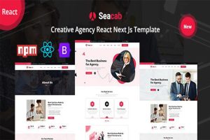 Seacab – Creative Agency React Next JS Template