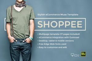 Shoppee – Stylish eCommerce Muse Template