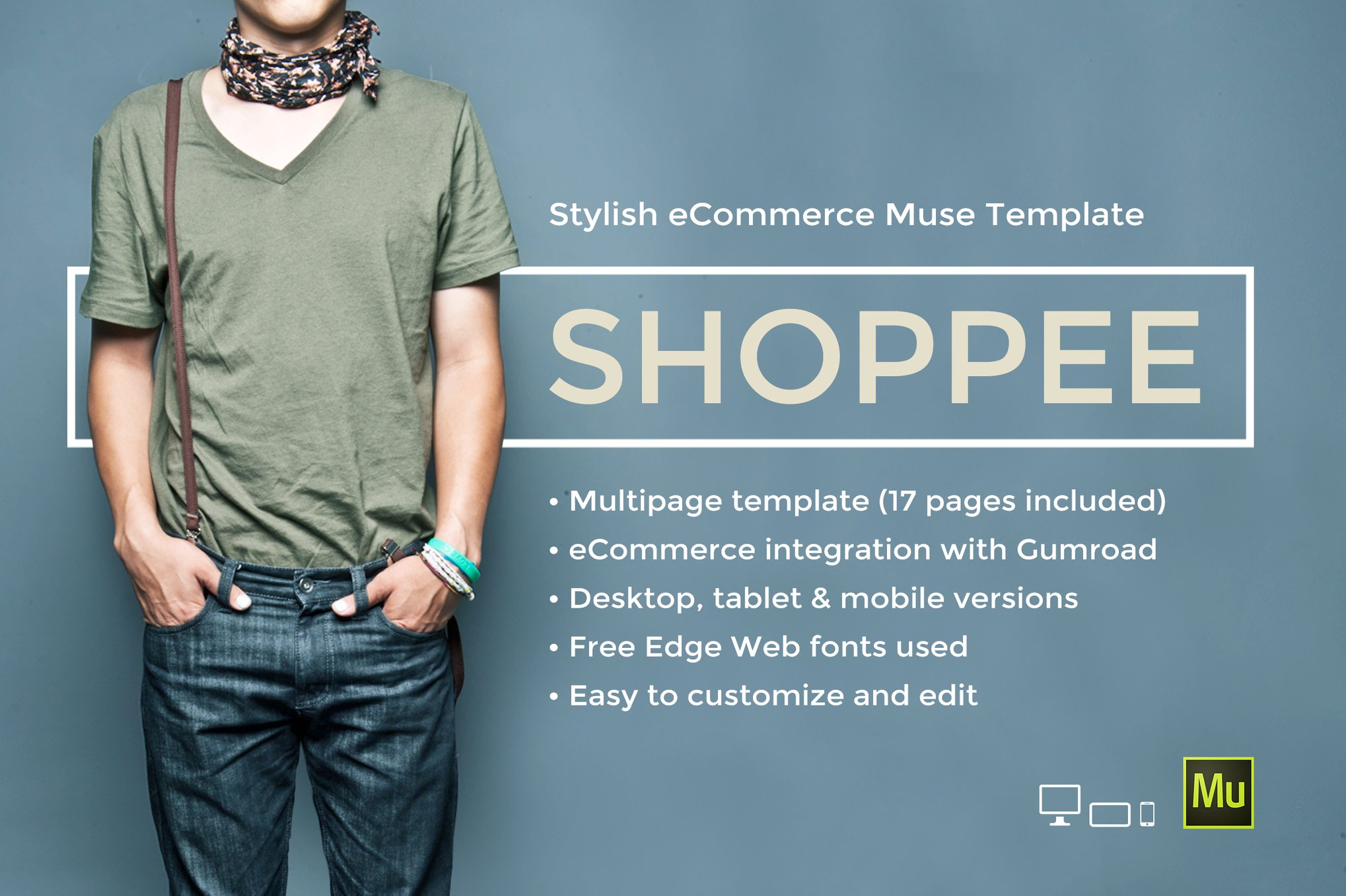Shoppee - Stylish eCommerce Muse Template