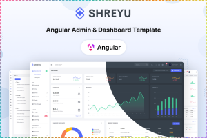 Shreyu – Angular Admin & Dashboard Template